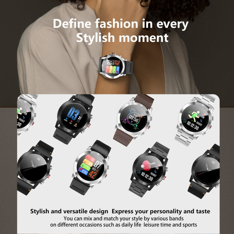 DTNO.1 S10 1.3 inches TFT Color Screen Smart Bracelet IP68 Waterproof, Steel Watchband, Support Call Reminder /Heart Rate Monitoring /Sleep Monitoring /Multi-sport Mode